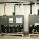 Central de frio con  kit ecológico para la disminución del consumo eléctrico utilizada para la alimentación frigorífica de heladeras y cámaras.